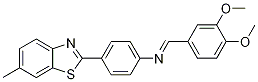 N-[(3,4-二甲氧基苯基)亚甲基]-4-(6-甲基-2-苯并噻唑)苯胺结构式_385790-72-7结构式