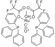 羰基双(三氟乙酸基)双(三苯基膦)钌(II)甲醇加合物结构式_38596-61-1结构式