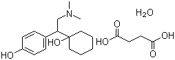 琥珀酸去甲文拉法辛结构式_386750-22-7结构式