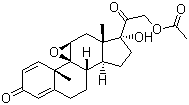 醋酸泼尼松龙环氧结构式_38680-83-0结构式