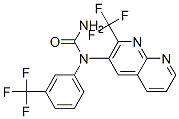 (9CI)-n-[2-(三氟甲基)-1,8-萘啶-3-基]-n-[3-(三氟甲基)苯基]-脲结构式_388565-53-5结构式