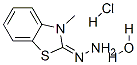 3-甲基-2-苯并噻唑啉酮腙盐酸盐水合物结构式_38894-11-0结构式