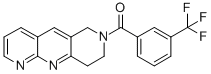 (9CI)-6,7,8,9-四氢-7-[3-(三氟甲基)苯甲酰基]-吡啶并[2,3-b][1,6]萘啶结构式_389117-39-9结构式