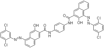 2-Naphthalenecarboxamide, n,n-1,4-phenylenebis[4-[ (2,5-dichlorophenyl)azo]-3-hydroxy- Structure,3905-19-9Structure