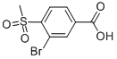 3-溴-4-(甲基磺酰基)苯甲酸结构式_39058-84-9结构式
