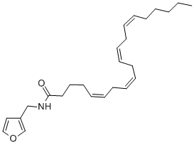 (5Z,8Z,11Z,14Z)-N-(3-呋喃基甲基)-5,8,11,14-二十碳四烯酰胺结构式_390824-20-1结构式
