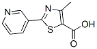 4-甲基-2-(3-吡啶基)-1,3-噻唑-5-甲酸结构式_39091-01-5结构式
