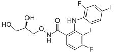 N-[(2R)-2,3-二羟基丙氧基]-3,4-二氟-2-[(2-氟-4-碘苯)氨基]苯甲酰胺结构式_391210-10-9结构式