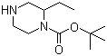 1-N-Boc-2-乙基哌嗪结构式_393781-71-0结构式