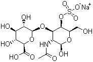 硫酸软骨素钠结构式_39455-18-0结构式