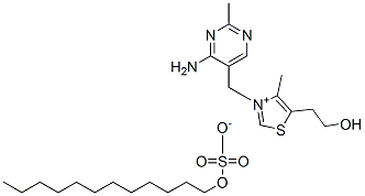 硫胺素二月桂基硫酸盐结构式_39479-63-5结构式