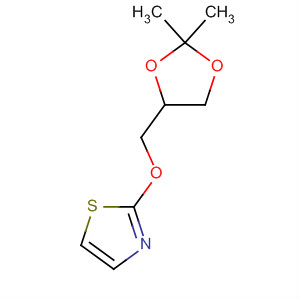 2-[(2,2-二甲基-1,3-二氧杂烷-4-基)甲氧基]噻唑结构式_39832-49-0结构式