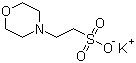 2-(N-吗啉)乙磺酸钾结构式_39946-25-3结构式
