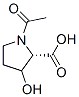 N-乙酰-L-羟脯氨酸结构式_39966-33-7结构式