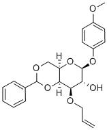 4-甲氧苯基3-O-烯丙基-4,6-O-苯亚甲基-β-D-吡喃半乳糖苷结构式_400091-05-6结构式