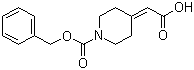 1-苄氧羰基哌啶-4-亚基乙酸结构式_40113-03-9结构式