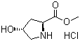 反式-4-羟基-L-脯氨酸甲酯盐酸盐结构式_40216-83-9结构式