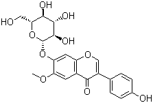 黄豆黄苷结构式_40246-10-4结构式