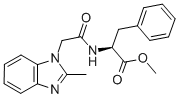 2-(2-(2-甲基-1H-苯并[d]咪唑-1-基)乙酰氨基)-3-苯基丙酸-(S)-甲酯结构式_40332-25-0结构式