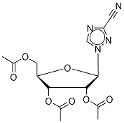 3-氰基-1-(2,3,5-三-O-乙酰基-beta-D-呋喃核糖基)-1,2,4-三唑结构式_40371-99-1结构式