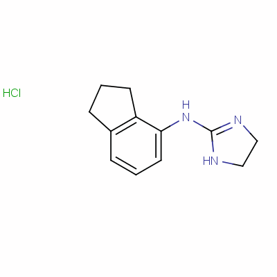 N-(2,3-二氢-1H-茚-4-基)-4,5-二氢-1H-咪唑-2-胺盐酸盐结构式_40507-80-0结构式