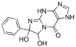 (9ci)-1,4,6,7-四氢-6,7-二羟基-6-苯基-9H-咪唑并[1,2-a]嘌呤-9-酮结构式_40577-28-4结构式