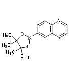 6-喹啉硼酸频那醇酯结构式_406463-06-7结构式