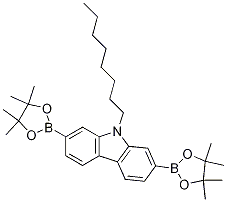 9-辛基-2,7-双(4,4,5,5-四甲基-1,3,2-二噁硼烷-2-基)-9h-咔唑结构式_406726-92-9结构式