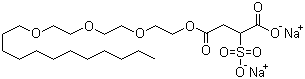 月桂醇聚氧乙烯醚磺基琥珀酸酯二钠结构式_40754-59-4结构式