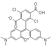 1,4-二氯 6-羧基四甲基罗丹明结构式_407581-83-3结构式