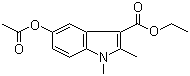 5-乙酰氧基-1,2-二甲基吲哚-3-羧酸乙酯结构式_40945-79-7结构式