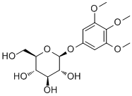 3,4,5-三甲氧基苯基 BETA-D-吡喃葡萄糖苷结构式_41514-64-1结构式