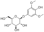 (-)-3,5-二甲氧基-4-羟基苯基 BETA-D-葡萄糖苷结构式_41653-73-0结构式
