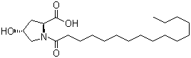N-十六碳酰基-4-羟基-L-脯氨酸结构式_41736-92-9结构式