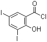 3,5-二碘水杨酰氯结构式_42016-91-1结构式