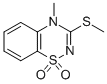4-甲基-3-甲基硫代-4H-1,2,4-苯并噻二嗪-1,1-二氧化物结构式_42140-71-6结构式