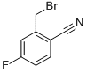2-溴甲基-4-氟苯甲腈结构式_421552-12-7结构式