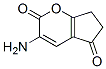 (9ci)-3-氨基-6,7-二氢-环戊并[b]吡喃-2,5-二酮结构式_421558-42-1结构式