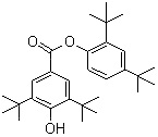 3,5-二叔丁基-4-羟基苯甲酸-2,4-二叔丁基苯酯结构式_4221-80-1结构式