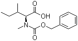 N-苄氧羰基-N-甲基-L-异亮氨酸结构式_42417-66-3结构式