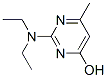 2-二乙基氨基-6-羟基-4-甲基嘧啶结构式_42487-72-9结构式