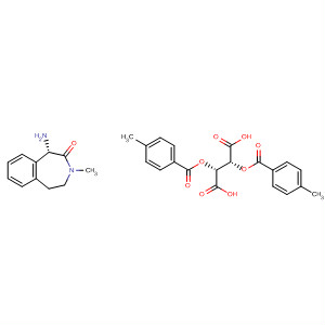 (S)-1-氨基-3-甲基-4,5-二氢-1H-苯并[d]氮杂革-2(3h)-酮 (2r,3r)-2,3-双(4-甲基苯甲酰基氧基)琥珀酸酯结构式_425386-58-9结构式
