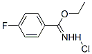 4-氟苯甲亚胺酸乙酯盐酸盐结构式_4278-01-7结构式