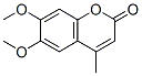 6,7-二甲氧基-4-甲基香豆素结构式_4281-40-7结构式