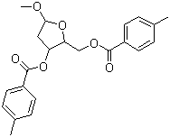 2-脱氧-3,5-二-O-甲苯酰基-D-呋喃核糖苷甲酯结构式_4330-34-1结构式
