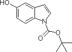 N-Boc-5-羟基吲哚结构式_434958-85-7结构式