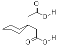 1,1-环己基二乙酸结构式_4355-11-7结构式