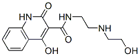 4-羟基-2-氧代-1,2-二氢喹啉-3-羧酸 [2-(2-羟基-乙氨基)-乙基]-胺结构式_436088-79-8结构式