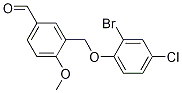 3-(2-溴-4-氯苯氧基甲基)-4-甲氧基苯甲醛结构式_438219-59-1结构式