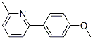 2-(4-甲氧苯基)-6-甲基吡啶结构式_4385-63-1结构式